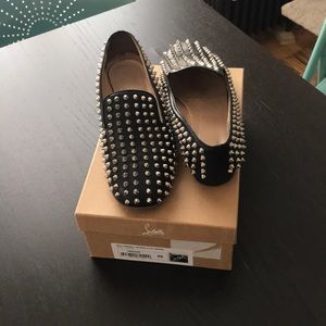 Christian Louboutin Rollerball spikes flat